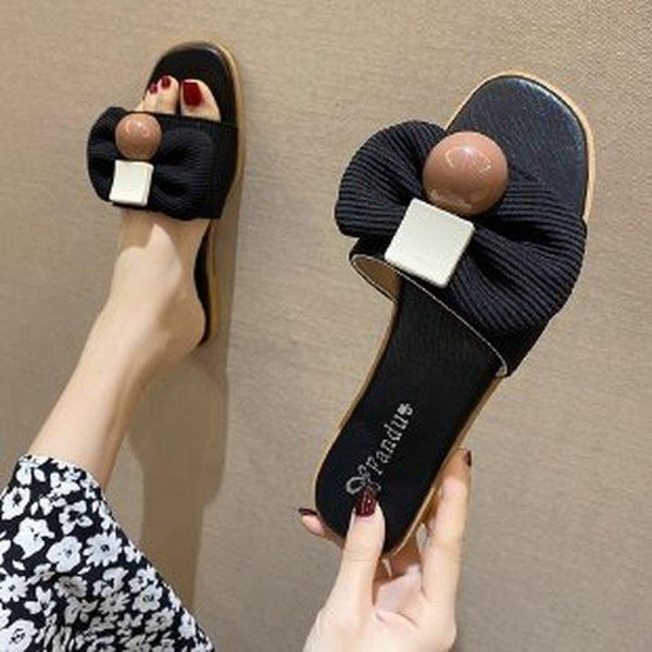 women's flip flops beach shoes woman's slippers butterfly-knot flock slides fashion soft flat luxury rubber, Black
women's flip flops beach shoes woman's slippers butterfly-knot flock slides fashion soft flat luxury rubber, Black