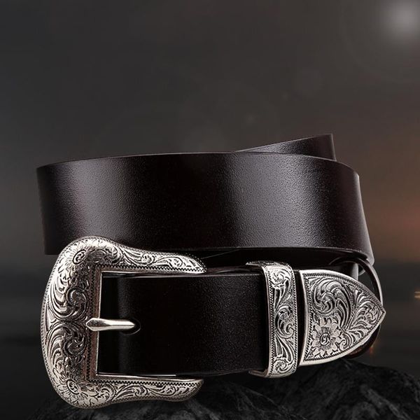 tangcao three-piece silver plated leather belt for ladies with cowhide versatile decorative belts, Black;brown
tangcao three-piece silver plated leather belt for ladies with cowhide versatile decorative belts, Black;brown