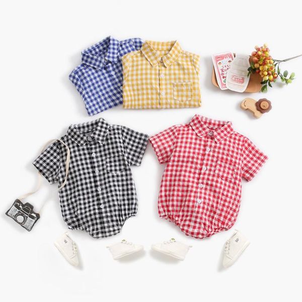 rompers infants baby boys summer clothing bodysuit short sleeve grid romper autumn winter girls girl clothes jumpsuit, Blue
rompers infants baby boys summer clothing bodysuit short sleeve grid romper autumn winter girls girl clothes jumpsuit, Blue