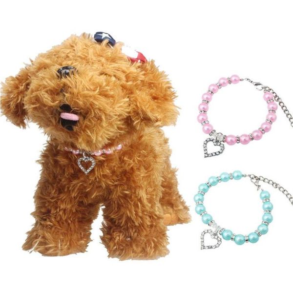 pcs sweet rhinestone pearl pet collar heart beaded adjustable chain dog choker fashion necklace puppy supplies collars & leashes
pcs sweet rhinestone pearl pet collar heart beaded adjustable chain dog choker fashion necklace puppy supplies collars & leashes