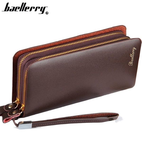 wallets pu leather men phone pocket baellerry large capacity double zipper long male clutch coin purse card holder, Red;black
wallets pu leather men phone pocket baellerry large capacity double zipper long male clutch coin purse card holder, Red;black