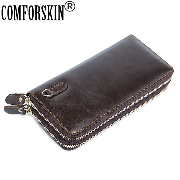 classic wallets comforskin double layers zipper long men organizer large capacity vintage business clutch purse for genuine leather, Red;black
classic wallets comforskin double layers zipper long men organizer large capacity vintage business clutch purse for genuine leather, Red;black