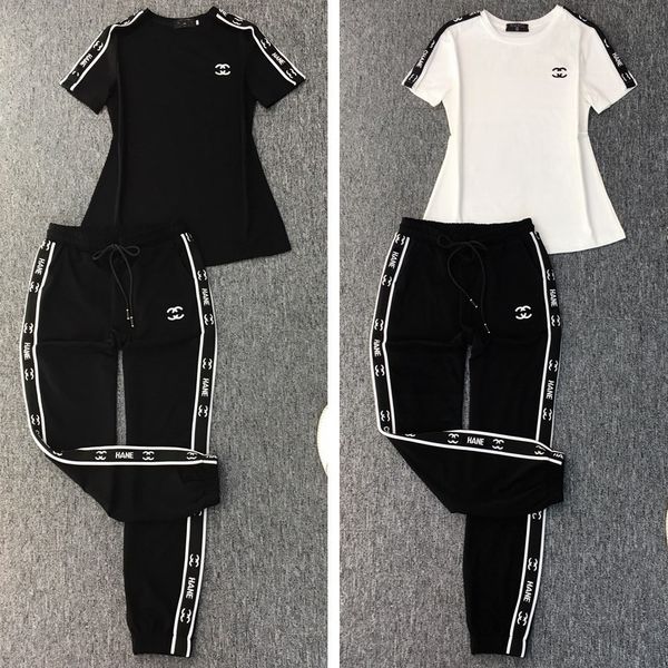 pants male designer high-end sports suits female autumn trend european style casual short-sleeved pant sleeve long letter printing two-piece, White
pants male designer high-end sports suits female autumn trend european style casual short-sleeved pant sleeve long letter printing two-piece, White