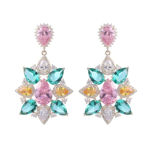 stud women statement colored cubic zirconia stone earrings ladies cz drop ear jewellery, Golden;silver
stud women statement colored cubic zirconia stone earrings ladies cz drop ear jewellery, Golden;silver