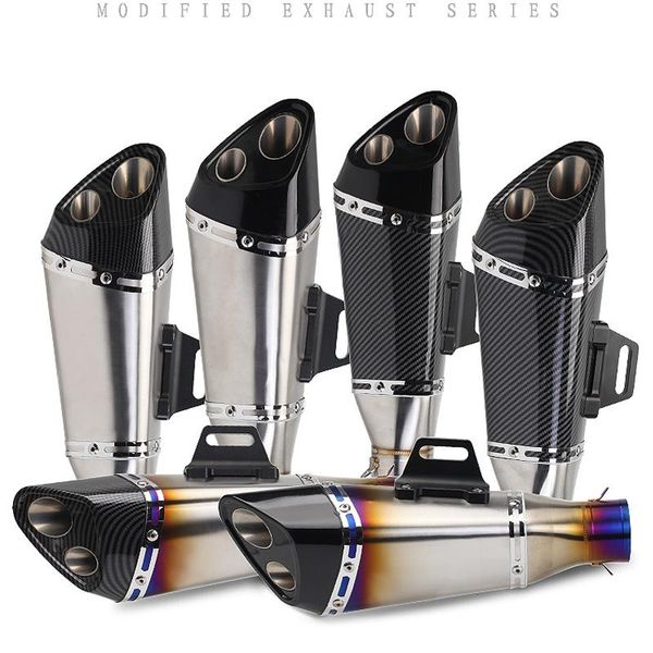 exhaust pipe universal motorcycle for yoshimura escape modified 2 holes muffler ninja400 z250 r15 mt-09 gsxr150 cbr300 er6n
exhaust pipe universal motorcycle for yoshimura escape modified 2 holes muffler ninja400 z250 r15 mt-09 gsxr150 cbr300 er6n
