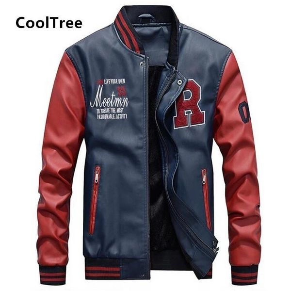 men's jackets cooltree men leather baseball spring autumn stand collar pu casual coats male slim fit zipper motorcycle outerwear, Black;brown
men's jackets cooltree men leather baseball spring autumn stand collar pu casual coats male slim fit zipper motorcycle outerwear, Black;brown