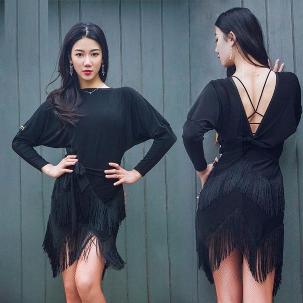 stage wear tassel women latin dresses for sale american dance dress samba costume salsa, Black;red
stage wear tassel women latin dresses for sale american dance dress samba costume salsa, Black;red