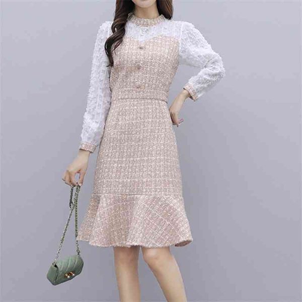 vintage elegant luxury runway dress autumn fashion white tassel long sleeve patchwork plaid tweed woolen mermaid vestidos 210520, Black;gray
vintage elegant luxury runway dress autumn fashion white tassel long sleeve patchwork plaid tweed woolen mermaid vestidos 210520, Black;gray