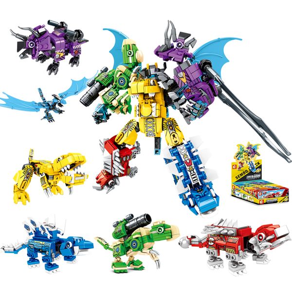 jurassic dinosaur worlds 6 dinosaurs in a robot toys for kids building blocks kit educational bricks boys gift
jurassic dinosaur worlds 6 dinosaurs in a robot toys for kids building blocks kit educational bricks boys gift