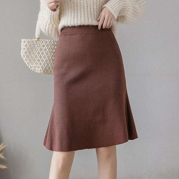 skirts fashion elegant knitted skirt women2021 korean style hip package back split midi knee length black gray faldas mujer
skirts fashion elegant knitted skirt women2021 korean style hip package back split midi knee length black gray faldas mujer