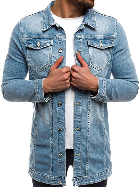 mens' autumn winter long sleeve vintage distressed demin jacket coat outwear spring men jackets men's, Black;brown
mens' autumn winter long sleeve vintage distressed demin jacket coat outwear spring men jackets men's, Black;brown