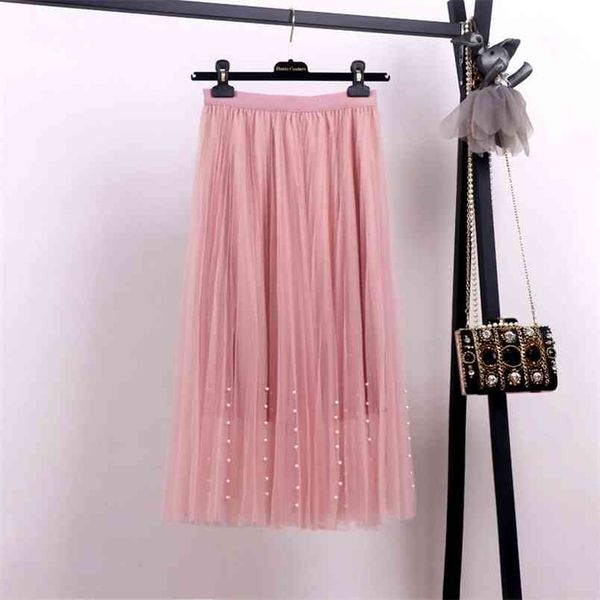 summer korean high waist slimming simple and sweet all-match casual women a-line mesh pleated long skirt 210527, Black
summer korean high waist slimming simple and sweet all-match casual women a-line mesh pleated long skirt 210527, Black