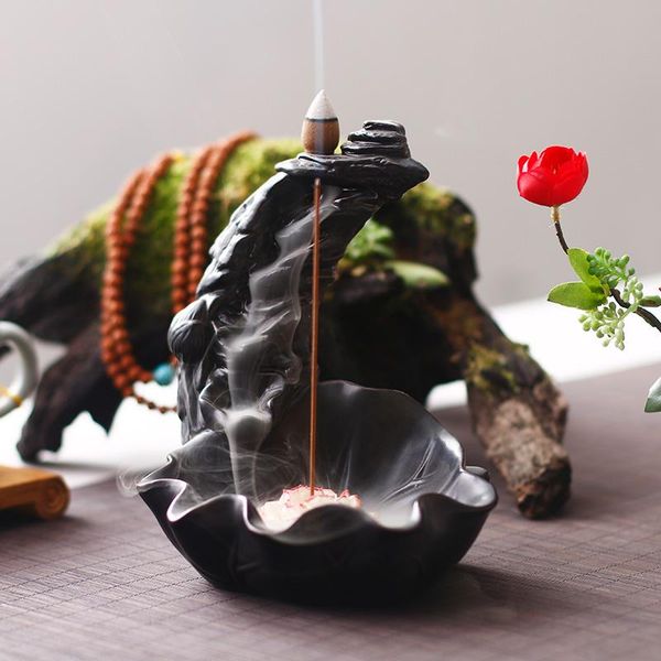 black luxury incense burner ceramic holder waterfall backflow porte encens home decoration ek50xl fragrance lamps
black luxury incense burner ceramic holder waterfall backflow porte encens home decoration ek50xl fragrance lamps