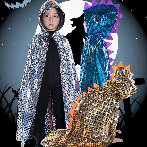 scarves dinosaur cloak carnival party costume children's performance small bronzing hooded cape, Blue;gray
scarves dinosaur cloak carnival party costume children's performance small bronzing hooded cape, Blue;gray
