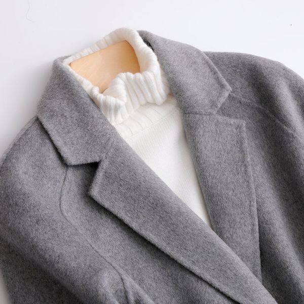mozuleva double cashmere winter wool coat for women loose korean style simple short woolen jacket, Black;brown
mozuleva double cashmere winter wool coat for women loose korean style simple short woolen jacket, Black;brown