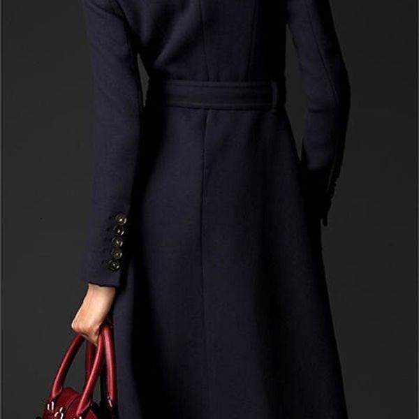 women wool blends manteau femme spring autumn fashion woolen simple slim maxi long coat winter female outerwear navy blue abrigos mujer, Black
women wool blends manteau femme spring autumn fashion woolen simple slim maxi long coat winter female outerwear navy blue abrigos mujer, Black
