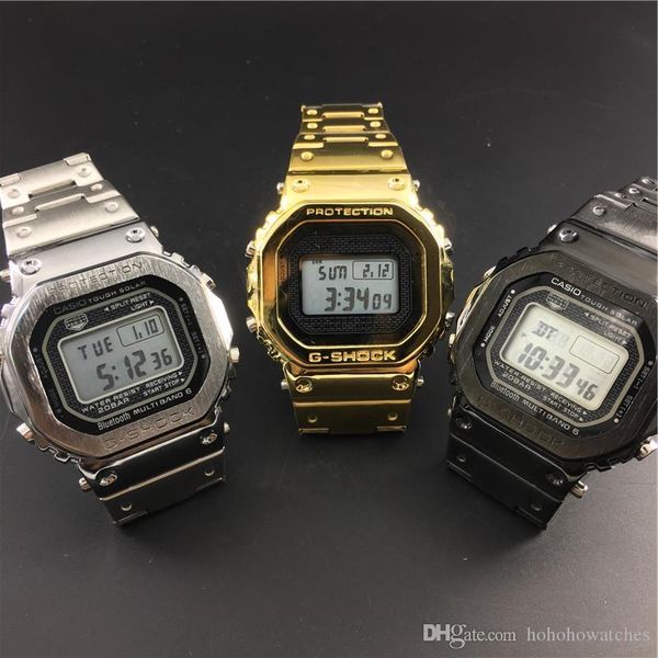 g style luxury designer watch wristwatches stainless steel gmw b5000 sliver gold mens led electronic digital square casual sport 35th, Slivery;brown
g style luxury designer watch wristwatches stainless steel gmw b5000 sliver gold mens led electronic digital square casual sport 35th, Slivery;brown