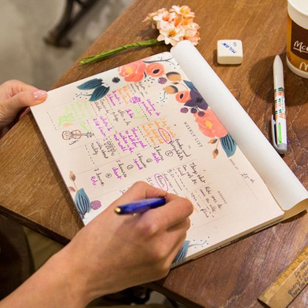 notepads notebook kawaii planner weekly caderno sketchbook libretas korean stationery office accessories schedule flower cute note book, Purple;pink
notepads notebook kawaii planner weekly caderno sketchbook libretas korean stationery office accessories schedule flower cute note book, Purple;pink