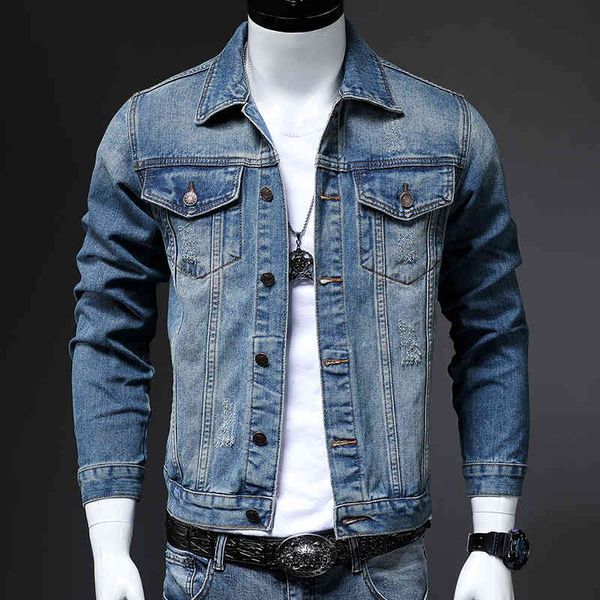 men's jackets autumn retro denim jacket men slim punk hip-hop fashion washed distressed male cowboy coat streetwear d, Black;brown
men's jackets autumn retro denim jacket men slim punk hip-hop fashion washed distressed male cowboy coat streetwear d, Black;brown