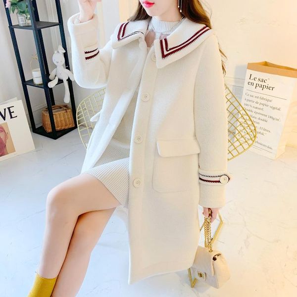 women's fur & faux autumn jacket female fashion korean style warm outwear women preppy pan peter collar coats, Black
women's fur & faux autumn jacket female fashion korean style warm outwear women preppy pan peter collar coats, Black