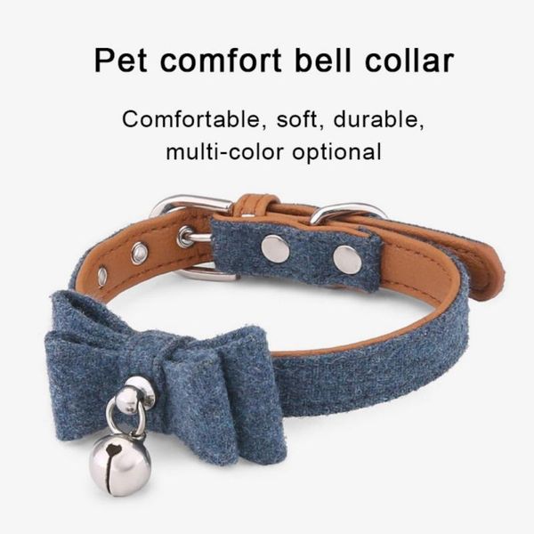 cat collars & leads 25-32cm pet felt fabric bowknot collar with bell solid color puppy necklace for chihuahua supplies
cat collars & leads 25-32cm pet felt fabric bowknot collar with bell solid color puppy necklace for chihuahua supplies