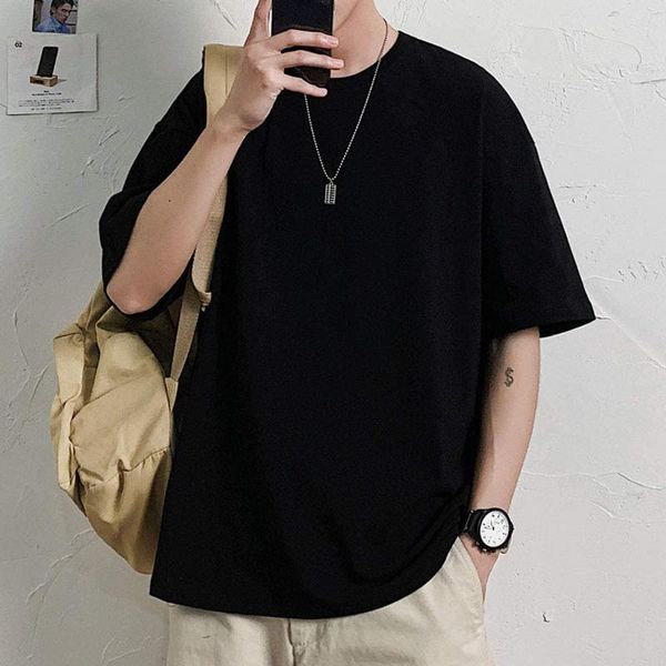 men's t-shirts mens t shirts short sleeve plain summer casual large size loose pure cotton oversized t-shirt, White;black
men's t-shirts mens t shirts short sleeve plain summer casual large size loose pure cotton oversized t-shirt, White;black