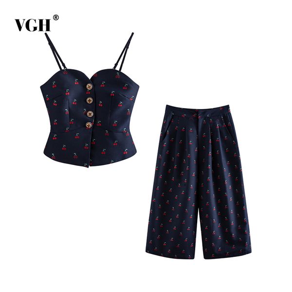 vgh vintage print two piece set for women square collar sleeveless camis high waist wide leg pants casual sets female summer new 210421, White
vgh vintage print two piece set for women square collar sleeveless camis high waist wide leg pants casual sets female summer new 210421, White