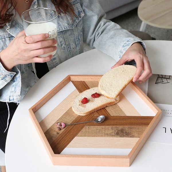 dishes & plates hexagonal wooden tea tray serve table plate storage dish for el home serving baking kitchen accessories
dishes & plates hexagonal wooden tea tray serve table plate storage dish for el home serving baking kitchen accessories