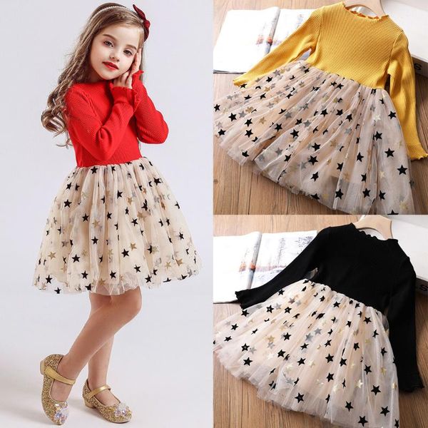 girl's dresses toddler baby casual loose dress girls long sleeve ruffles sequin star print tulle clothes eleagant a-line princess drsss, Red;yellow
girl's dresses toddler baby casual loose dress girls long sleeve ruffles sequin star print tulle clothes eleagant a-line princess drsss, Red;yellow