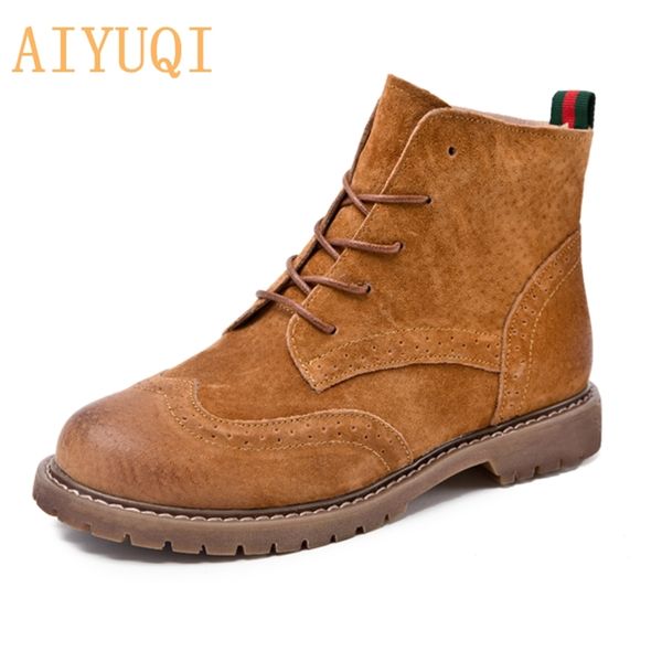 women shoes spring genuine leather female short boots suede booties british lace retro trend naked 211104, Black
women shoes spring genuine leather female short boots suede booties british lace retro trend naked 211104, Black