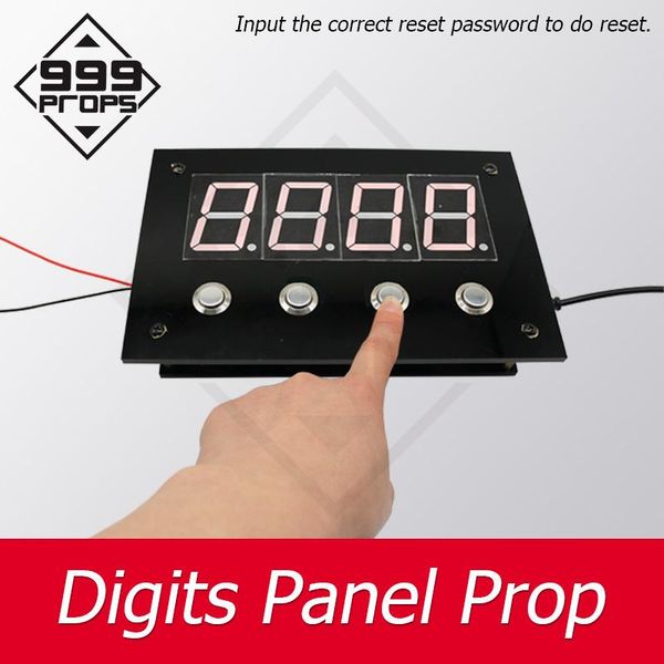 number combination prop room escape digital panel enter correct password on to open magnet lock props alarm systems