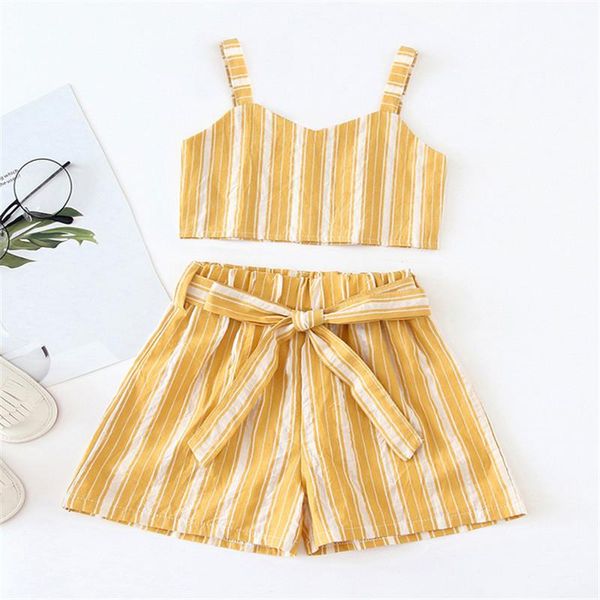 summer clothing baby girl infant set stripe sleeveless sling elastic waist shorts two-piece suit cotton outfits fashion sets, White
summer clothing baby girl infant set stripe sleeveless sling elastic waist shorts two-piece suit cotton outfits fashion sets, White