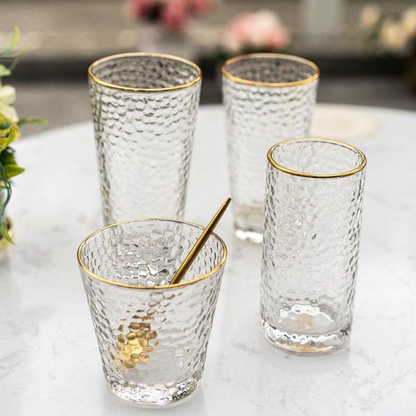wine glasses hammer pattern cup household gold rimmed glass transparent water japanese gift set painted eye
wine glasses hammer pattern cup household gold rimmed glass transparent water japanese gift set painted eye