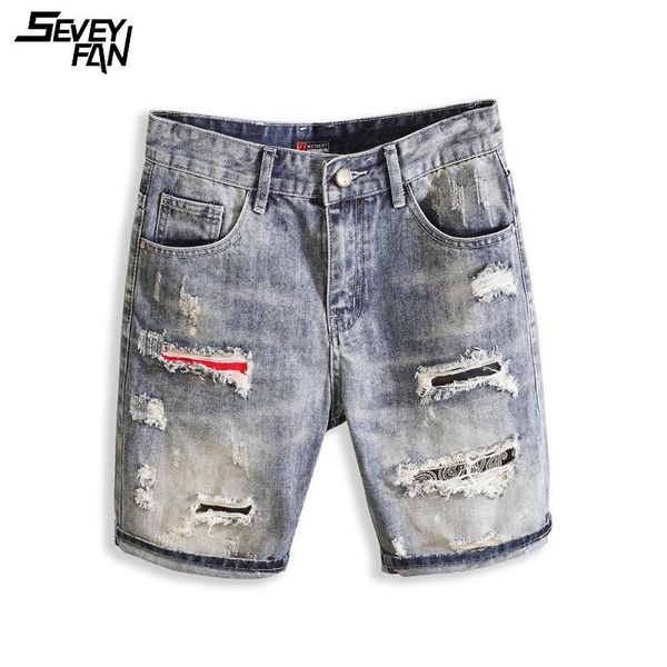 men's shorts summer casual denim blue ripped hip hop jeans short fashion vintage destroyed distressed hole streetwear, White;black
men's shorts summer casual denim blue ripped hip hop jeans short fashion vintage destroyed distressed hole streetwear, White;black