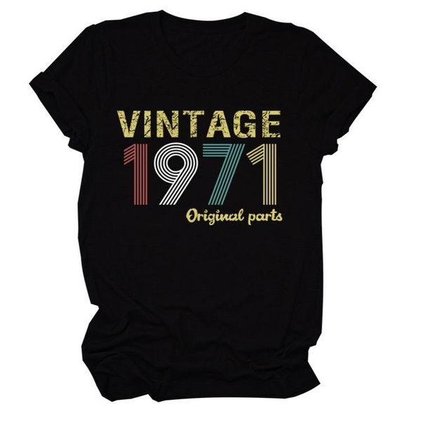 women's t-shirt vintage 1971 print women t shirt short sleeve o neck loose tshirt ladies tee clothes camisetas mujer, White
women's t-shirt vintage 1971 print women t shirt short sleeve o neck loose tshirt ladies tee clothes camisetas mujer, White