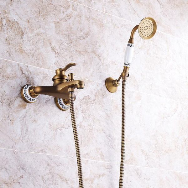 wall mounted bathroom shower faucets copper brass antique carved bath set with handheld bathtub sets
wall mounted bathroom shower faucets copper brass antique carved bath set with handheld bathtub sets