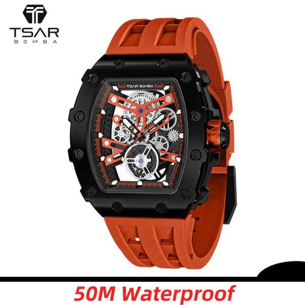 wristwatches mens automatic watch tsar bomba tmi nh05 movement mechanical wristwatch sapphire glass luxury business clock relogio masculino, Slivery;brown
wristwatches mens automatic watch tsar bomba tmi nh05 movement mechanical wristwatch sapphire glass luxury business clock relogio masculino, Slivery;brown