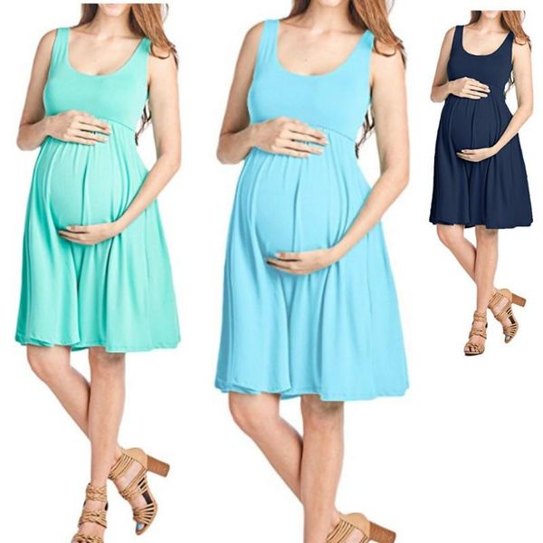 maternity dresses summer clothes for pregnant women clothing o-neck sleeveless slim pregnancy dress, White
maternity dresses summer clothes for pregnant women clothing o-neck sleeveless slim pregnancy dress, White