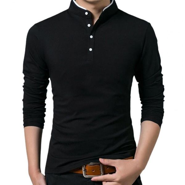 men's t-shirts men t-shirt spring autumn cotton solid color long sleeve stand collar base shirts slim buttons sweatshirt plus size, White;black
men's t-shirts men t-shirt spring autumn cotton solid color long sleeve stand collar base shirts slim buttons sweatshirt plus size, White;black