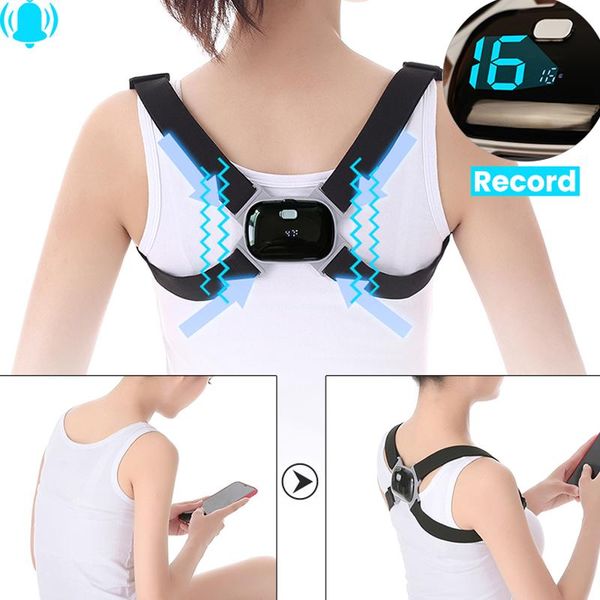 back support posture correction intelligent corrector for child adjustable smart brace shoulder training belt, Black;blue
back support posture correction intelligent corrector for child adjustable smart brace shoulder training belt, Black;blue