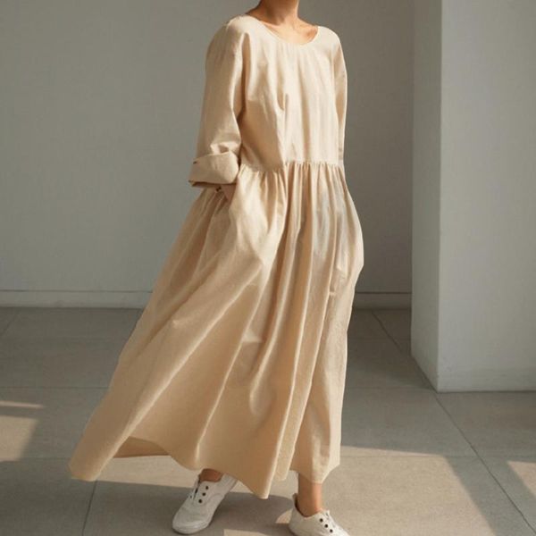 casual dresses long sleeves robe femme women's autumn dress o neck ruffle female loose solid vestidos oversized 5xl, Black;gray
casual dresses long sleeves robe femme women's autumn dress o neck ruffle female loose solid vestidos oversized 5xl, Black;gray