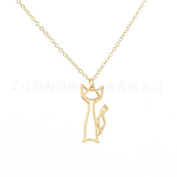 pendant necklaces fashion cute animal necklace jewelry origami cat lucky face gift for friend, Silver
pendant necklaces fashion cute animal necklace jewelry origami cat lucky face gift for friend, Silver