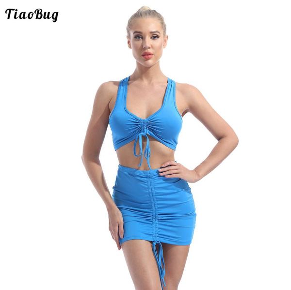 one-piece suits summer women 2pcs swimwear outfits with adjustable pleated strap round neckline sleeveless crop elastic waistband skirt
one-piece suits summer women 2pcs swimwear outfits with adjustable pleated strap round neckline sleeveless crop elastic waistband skirt