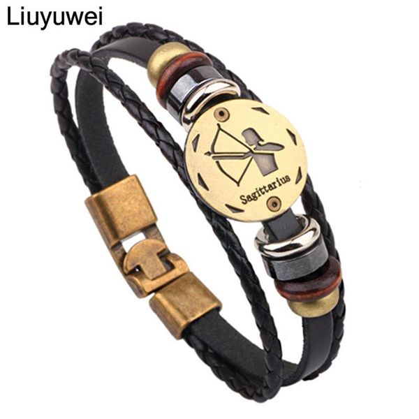 charm bracelets trendy bronze alloy buckles zodiac signs bracelet punk leather wooden bead & black hematite lover jewelry, Golden;silver
charm bracelets trendy bronze alloy buckles zodiac signs bracelet punk leather wooden bead & black hematite lover jewelry, Golden;silver