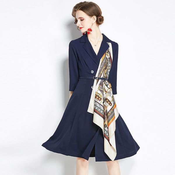 casual dresses woman dress spring/autumn commuter suit collar three quarter sleeve double breasted printed donsignet, Black;gray
casual dresses woman dress spring/autumn commuter suit collar three quarter sleeve double breasted printed donsignet, Black;gray