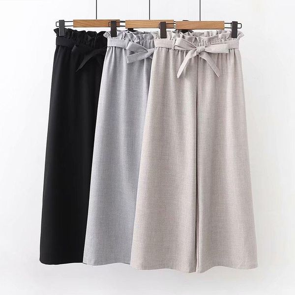 women's pants & capris yd-ever korean style wide leg women elastic waist lace up high casual simple office ladies pant summer trouser, Black;white
women's pants & capris yd-ever korean style wide leg women elastic waist lace up high casual simple office ladies pant summer trouser, Black;white