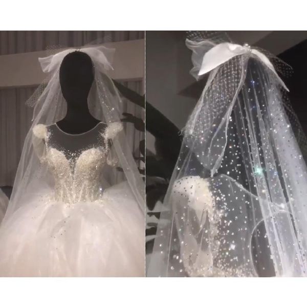 bridal veils fashion bow long blings glitter stones wedding bride sparkel veil accessories, Black
bridal veils fashion bow long blings glitter stones wedding bride sparkel veil accessories, Black