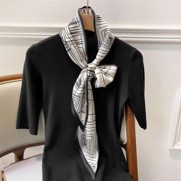 scarves designer square scarf women narrow long geometric striped print handkerchief lady head hair band scarfs kerchief female sj348, Blue;gray
scarves designer square scarf women narrow long geometric striped print handkerchief lady head hair band scarfs kerchief female sj348, Blue;gray