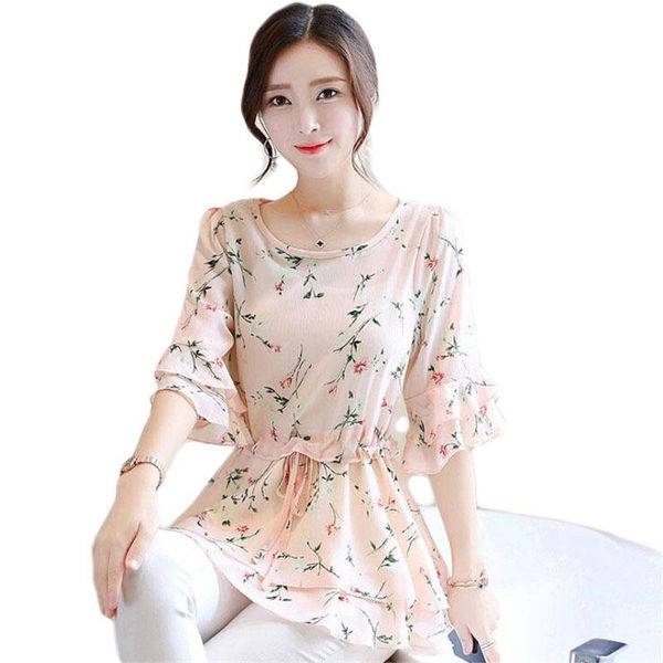women's blouses & shirts summer blouse women floral print chiffon short sleeve vintage fashion office ladies bow e317, White
women's blouses & shirts summer blouse women floral print chiffon short sleeve vintage fashion office ladies bow e317, White