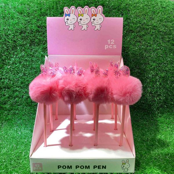 cute mini pink ball long ear rabbit ball point pen student plush sequin insert set oil pen stationery
cute mini pink ball long ear rabbit ball point pen student plush sequin insert set oil pen stationery